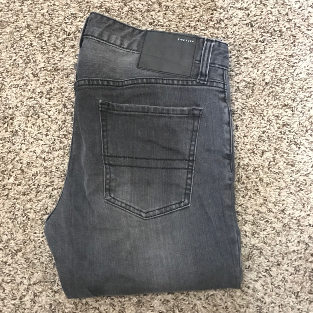 Five Four Dark Grey/Black Slim Fit Jeans